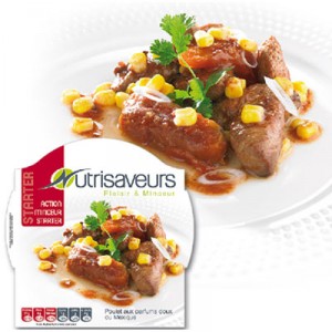 Plat action minceur starter Poulet aux parfums doux du Mexique